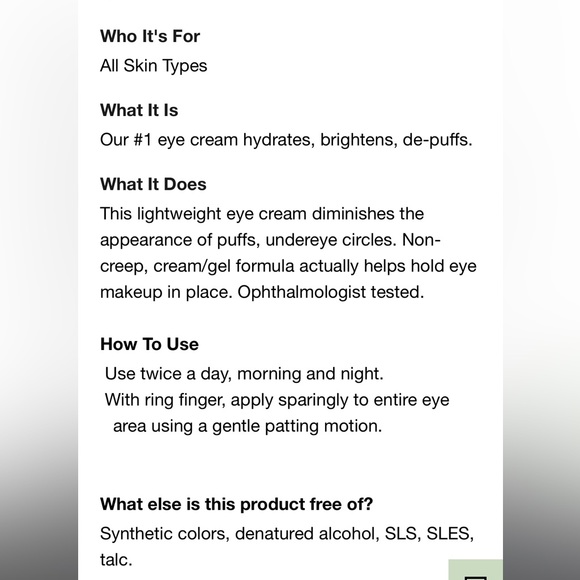 NEW FULL SIZE CLINIQUE ALL ABOUT EYES CREAM 15 ml - Picture 4 of 6